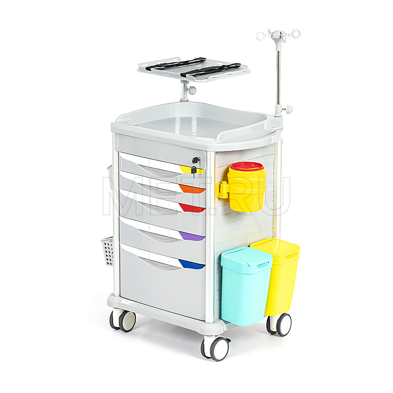 MET PSC-160 Тележка внутрибольничной скорой помощи с цветовой кодировкой от производителя